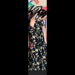 floral maxi dress